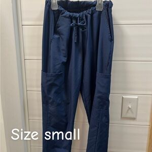 Women's Navy Cargo Drawstring Pants - Unbranded